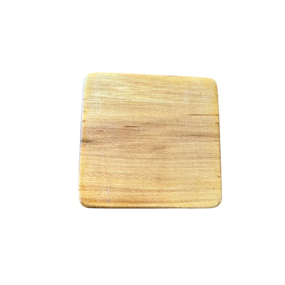 Vintage MCM Stacked Wood Pencil Holder Desk Accessory
